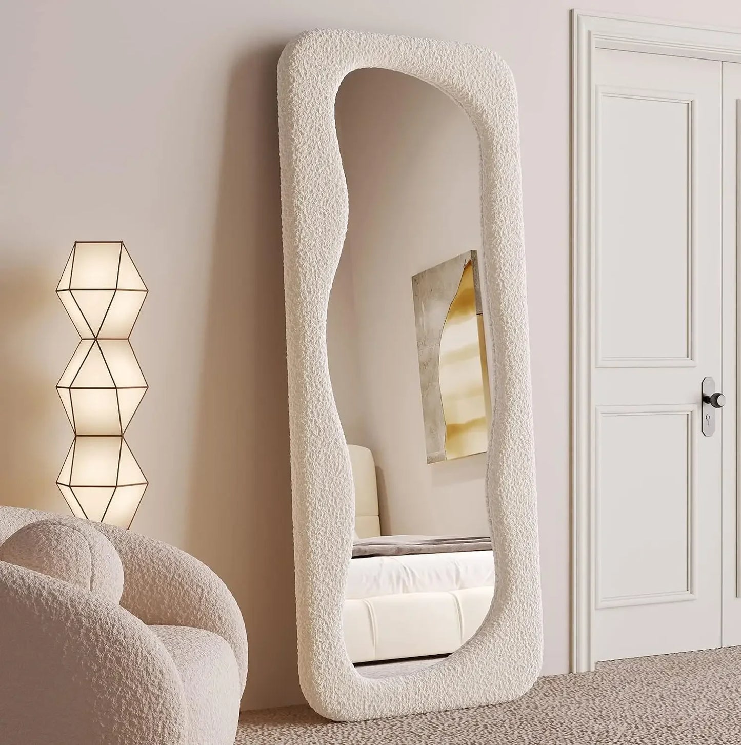 Textured Irregular Full-Length Mirror