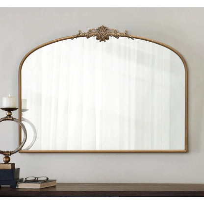 Gold Framed Arched Mirror