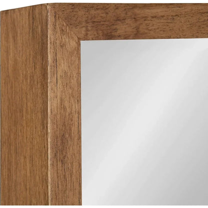 Rustic Wood Square Mirror