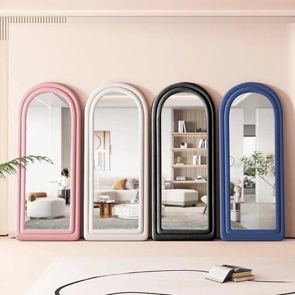 Floor Mirror with Arched Frame