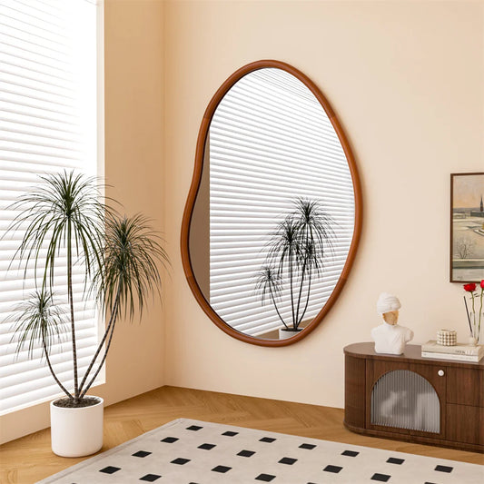 Mid Century Accent Oval Mirror