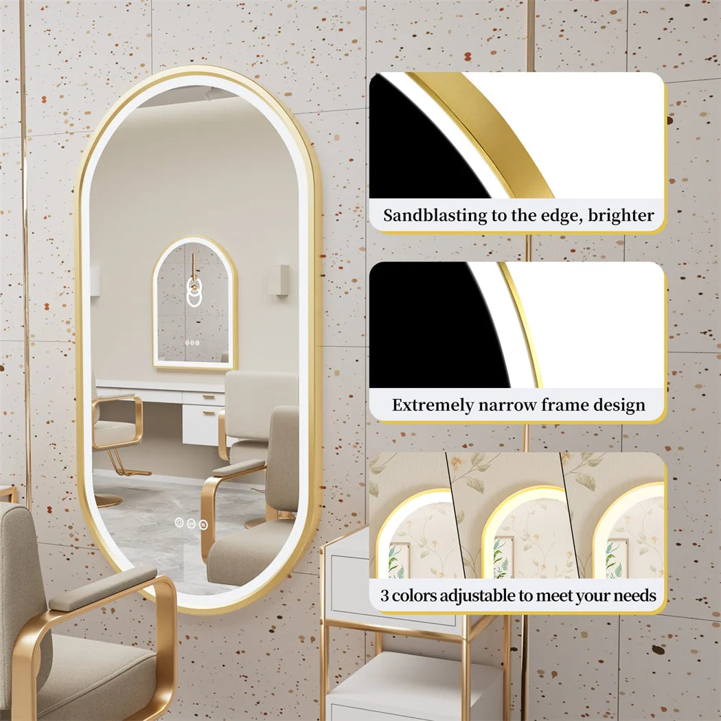 Luxury Oval LED Bathroom Mirror