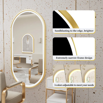 Luxury Oval LED Bathroom Mirror