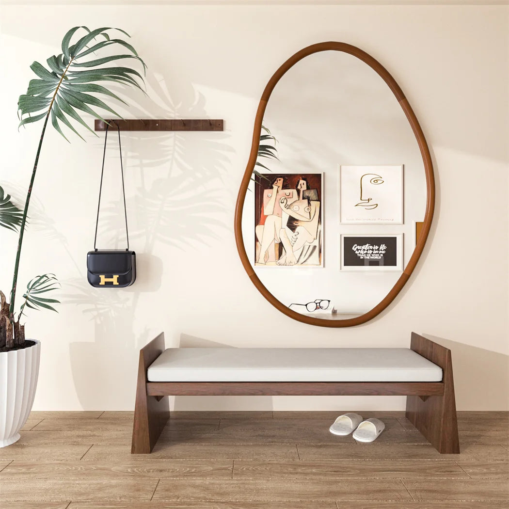 Mid Century Accent Oval Mirror