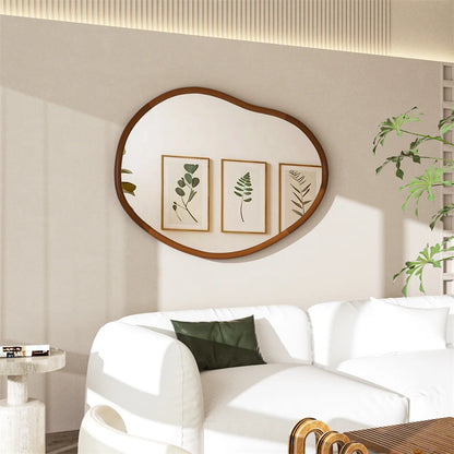 Mid Century Accent Oval Mirror