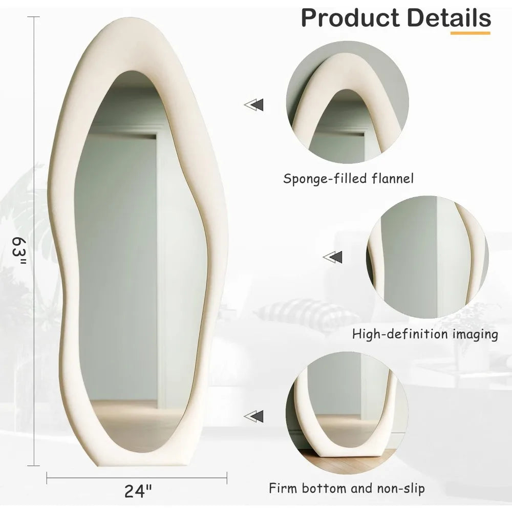 Full-Length Wavy Mirror