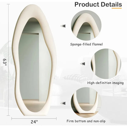 Full-Length Wavy Mirror